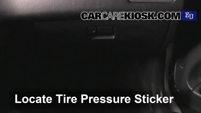 2002 Toyota Avensis LS 1.6L 4 Cyl. Tires & Wheels Check Tire Pressure